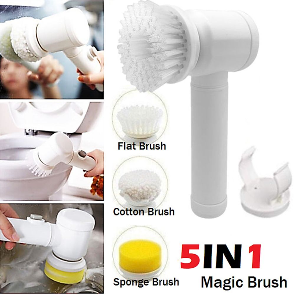 Electric Kitchen Scrub Brush (5 In 1 Electric Brush)