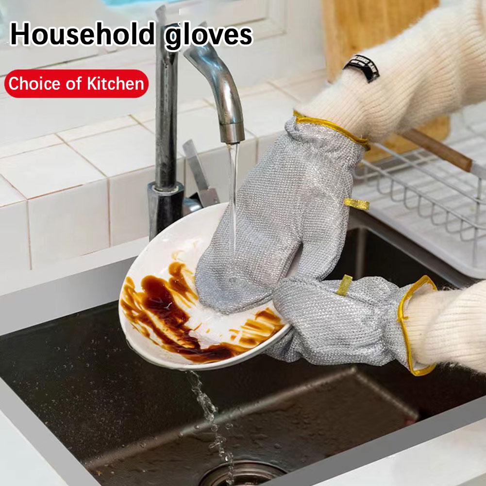 Wire Dishwashing WaterProof Cleaning Gloves