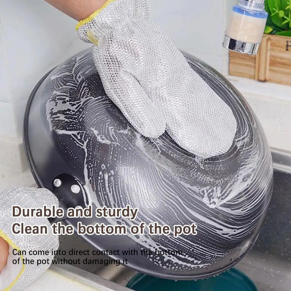 Wire Dishwashing WaterProof Cleaning Gloves