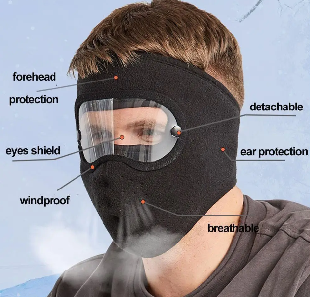 Windproof Anti-Fog Full Face Masks