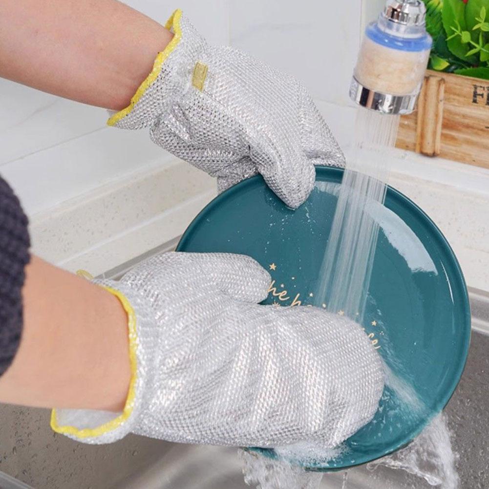 Wire Dishwashing WaterProof Cleaning Gloves