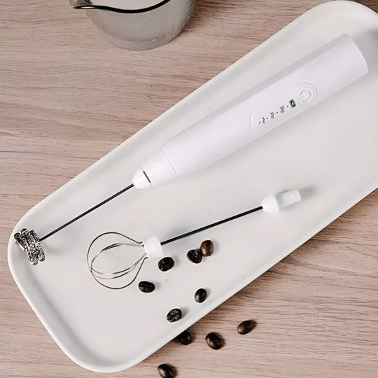 2 in 1 Rechargeable Electric Coffee Beater, Milk Frother, Whisk Egg Beater ☕